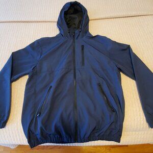 H&M Hoodie Jacket Windbreaker Dark Blue Unisex Adult US Medium